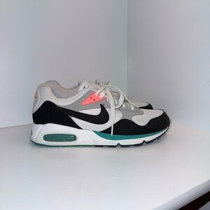 Nike Kids' White, Black, and Teal Sneakers